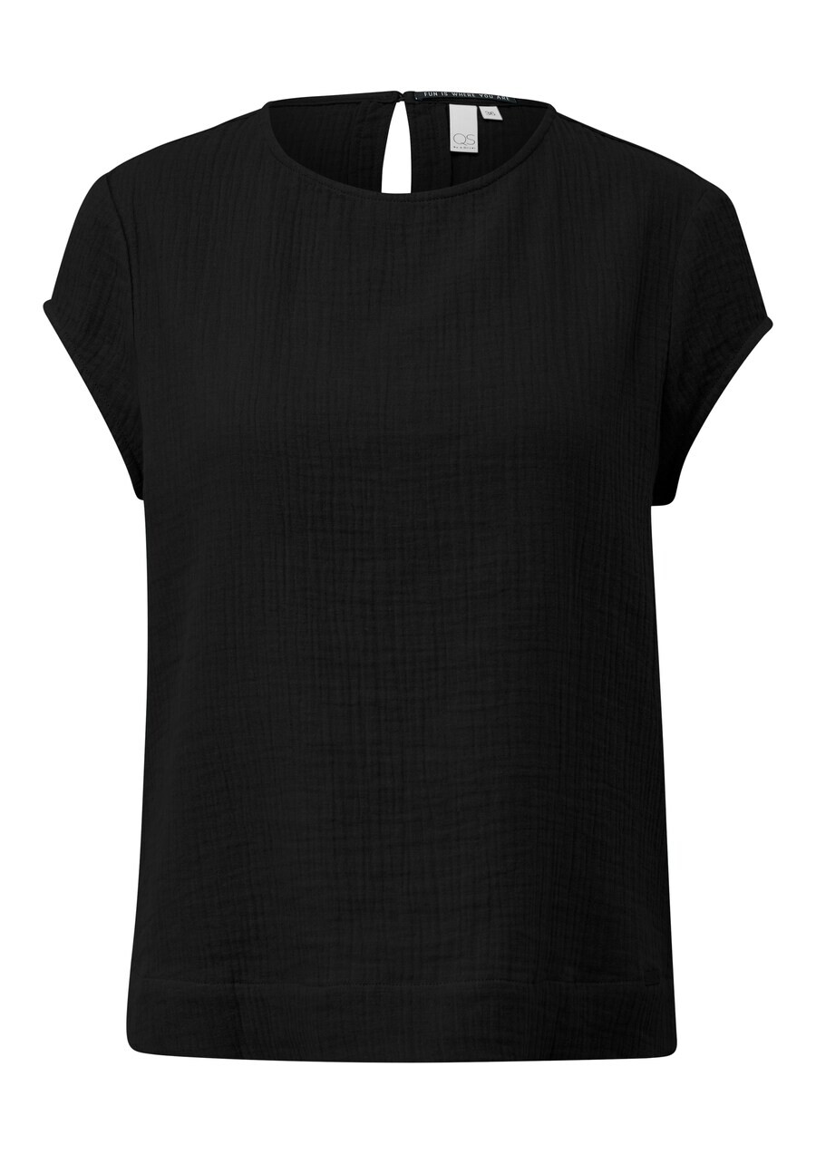 

Блузка с коротким рукавом QS Blouse, черный