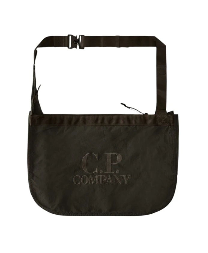 

Простая бумажная сумка через плечо C.P. Company, серый