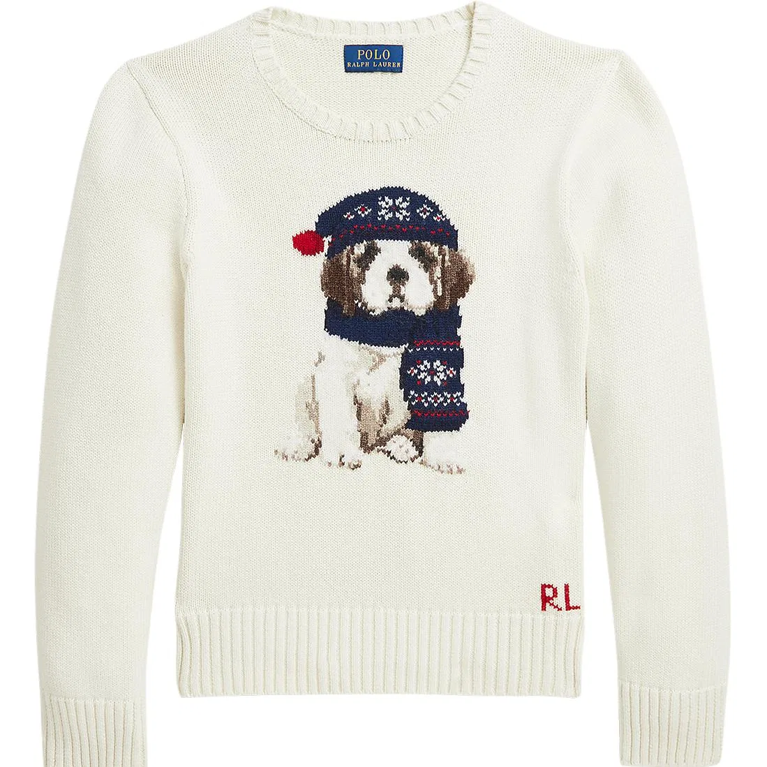 Свитер Polo Ralph Lauren белый для детей 3-7 лет