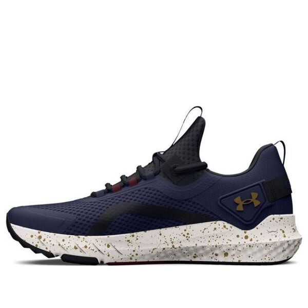 

Кроссовки project rock bsr 3 'midnight navy metallic gold' Under Armour, синий