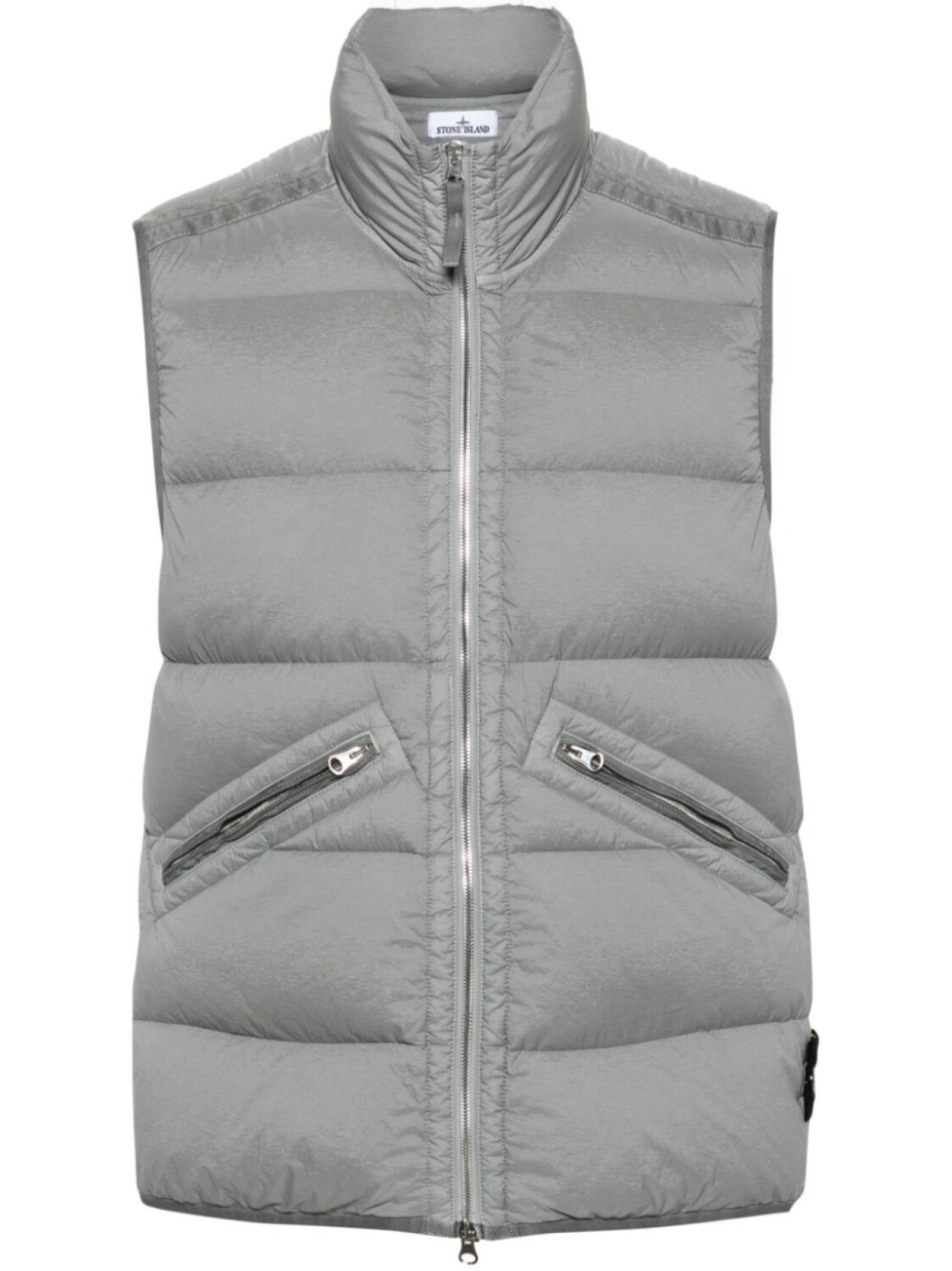 

Stone Island жилет с нашивкой Compass, серый