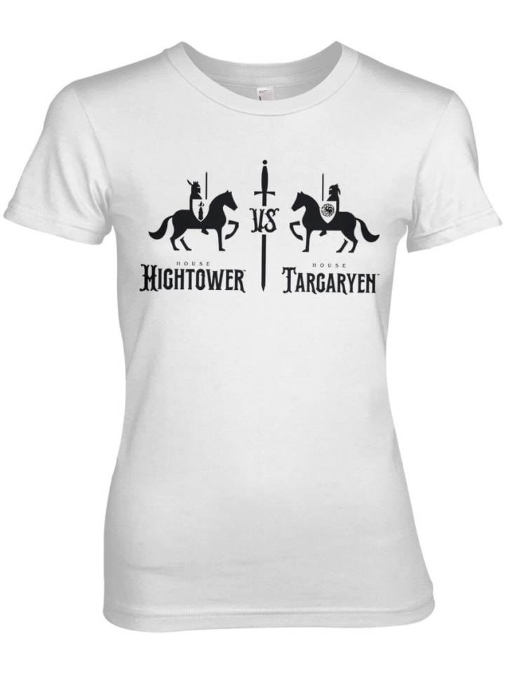 

Футболка Hightower Vs Targaryen Girly Tee House Of The Dragon, белый