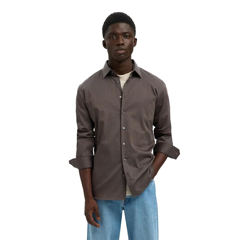 

Рубашка Selected Performance Slim Fit, серый