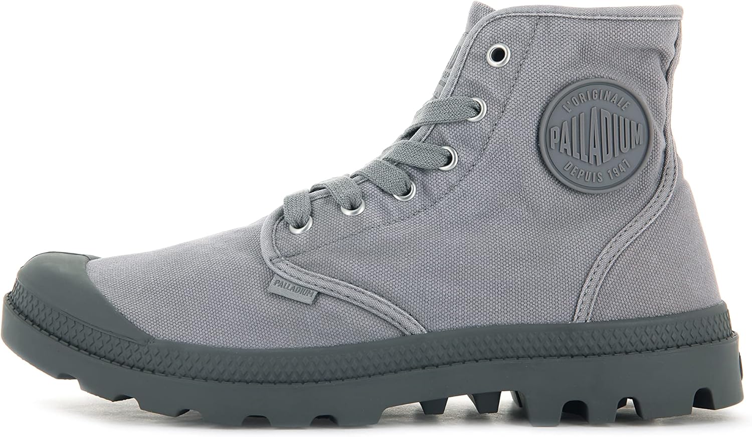 

Мужские ботинки Palladium Pampa Hi, веганские тканевые ботинки на шнуровке, серый