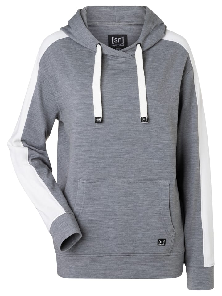 

Худи из мериносовой шерсти COLORADO серого цвета super.natural