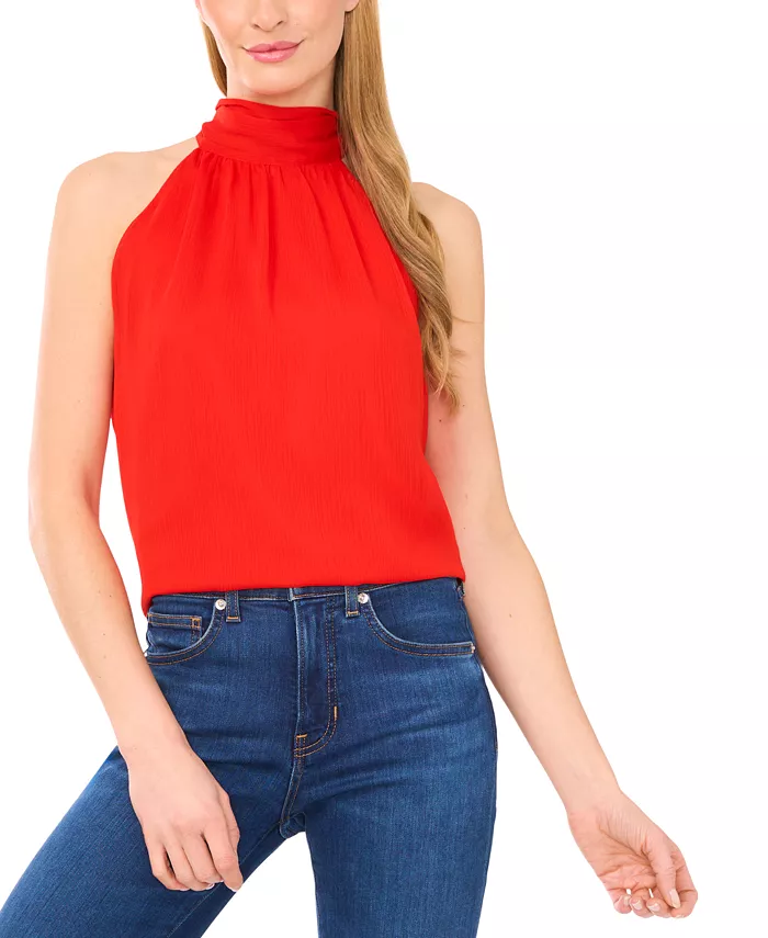 

Женский топ-бюстье без рукавов Halter Top CeCe, красный