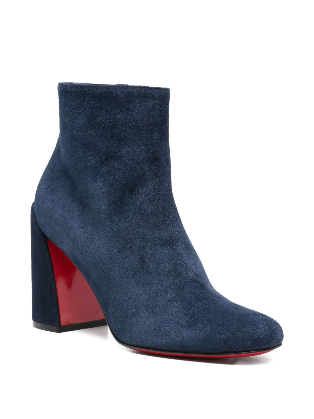 Ботильоны Turela 100 на блочном каблуке Christian Louboutin, синий — фото 2