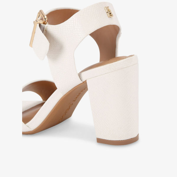 Сандалии на каблуке Kg Kurt Geiger Sutton из искусственной кожи, белый — фото 4