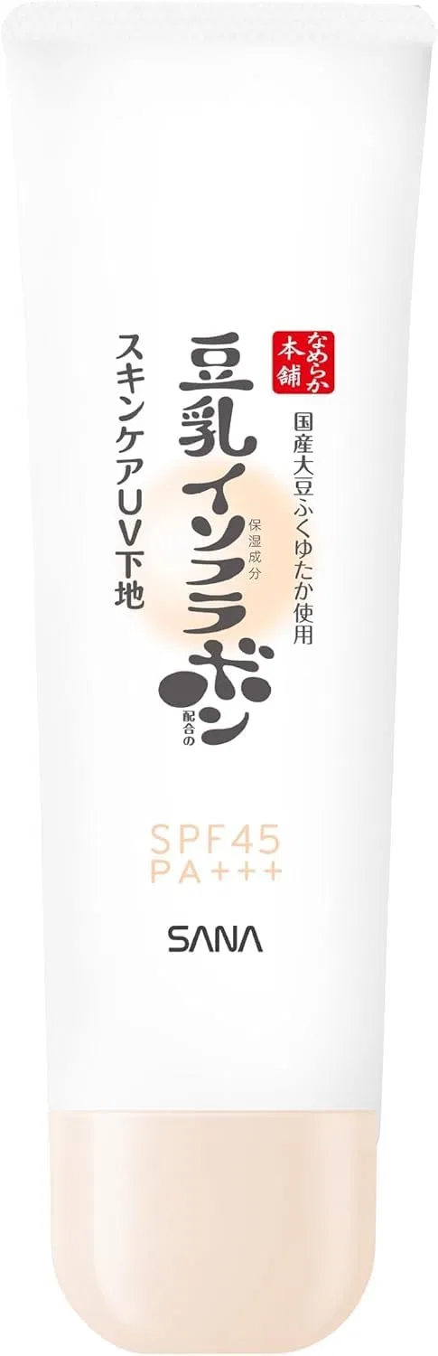 Солнцезащитный крем Soy Milk Isoflavone UV Base SPF45 PA+++, бежевый, 50 г, набор 2 шт — фото 4