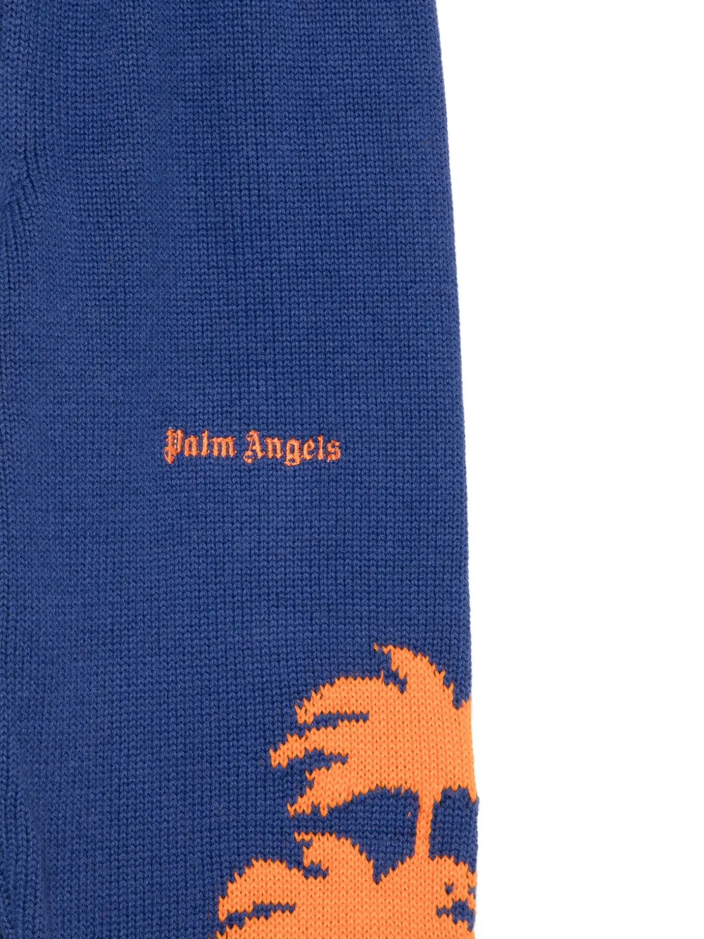 Спортивные брюки с принтом логотипа Palm Angels Kids, синий — фото 3