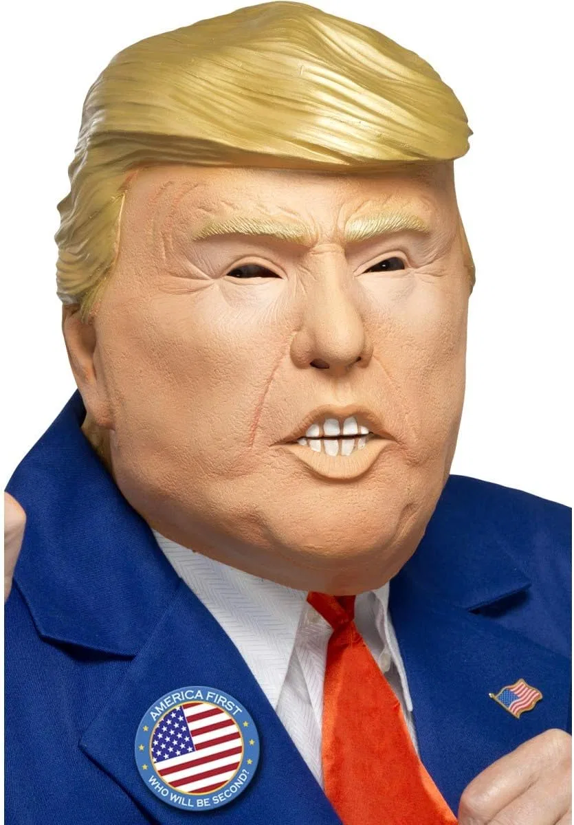 Маска для лица Smiffys — President, латекс, на всю голову — фото 2