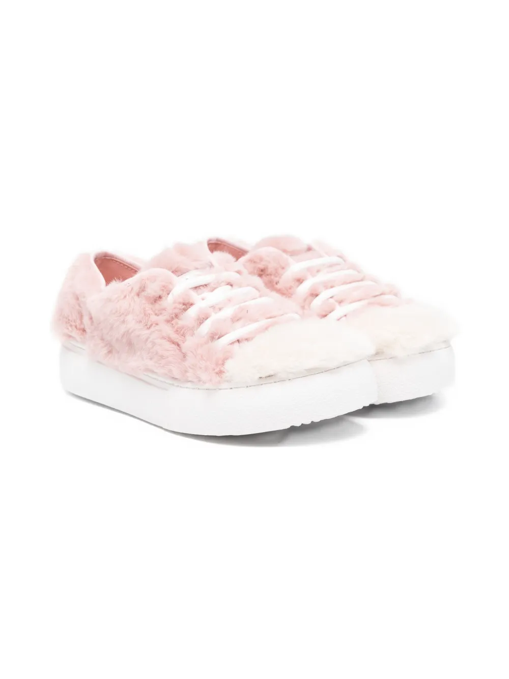 

Кроссовки из искусственного меха Marni Kids, розовый