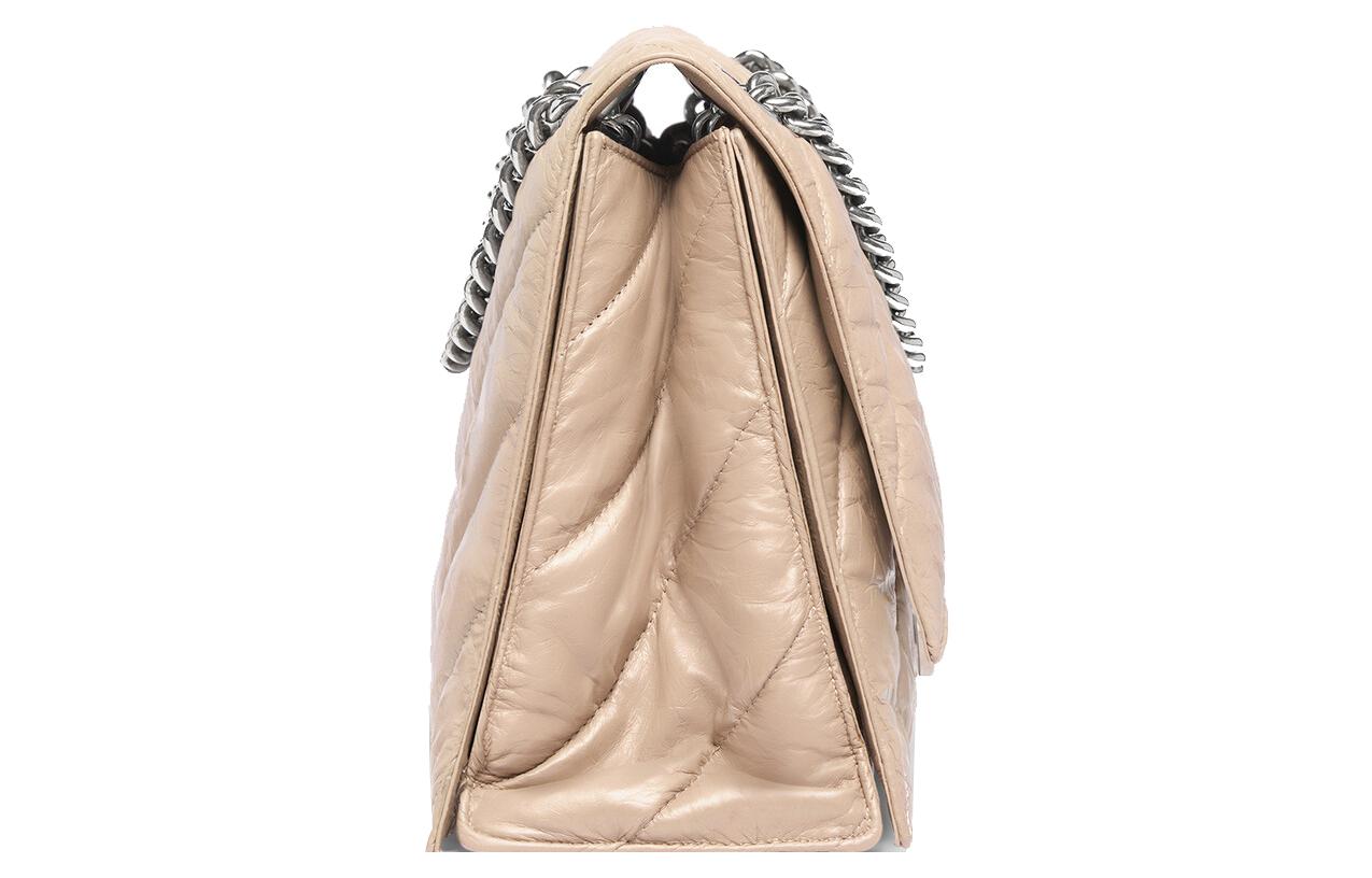 Сумка через плечо из телячьей кожи Balenciaga женская бежевая — фото 3