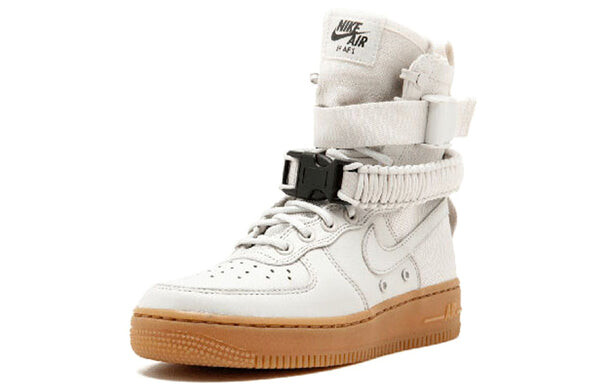 Кроссовки sf air force 1 высокие Nike, коричневый — фото 2