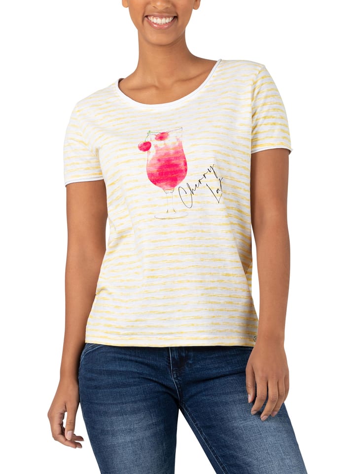 

Футболка Timezone, цвет gelb/weiß