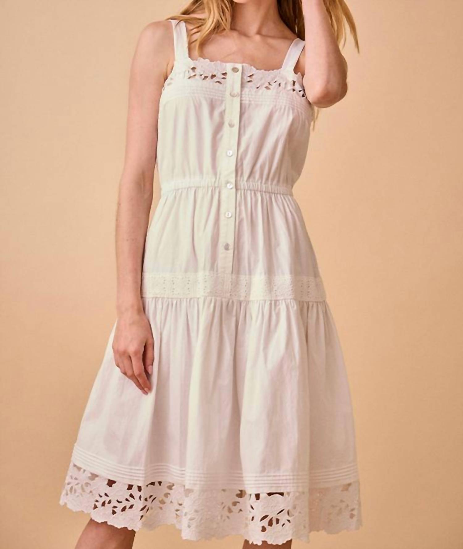 

Платье Nico из винтажного кружева HUNTER BELL, цвет vintage lace