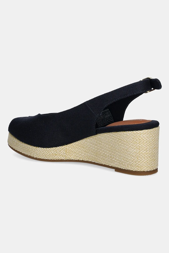 Сандалии Flag mid wedge espadrille на бретельке Tommy Hilfiger, темно-синий — фото 3