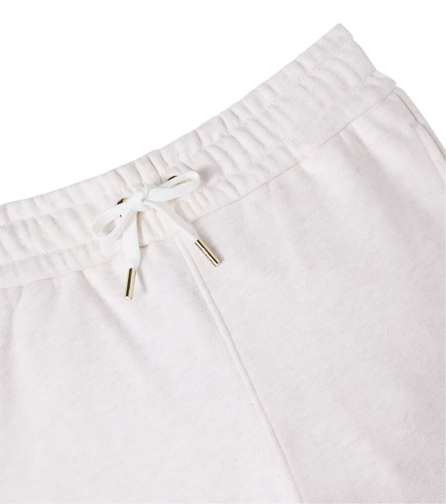 Спортивные штаны из хлопкового флиса Chloé Kids, бежевый — фото 4