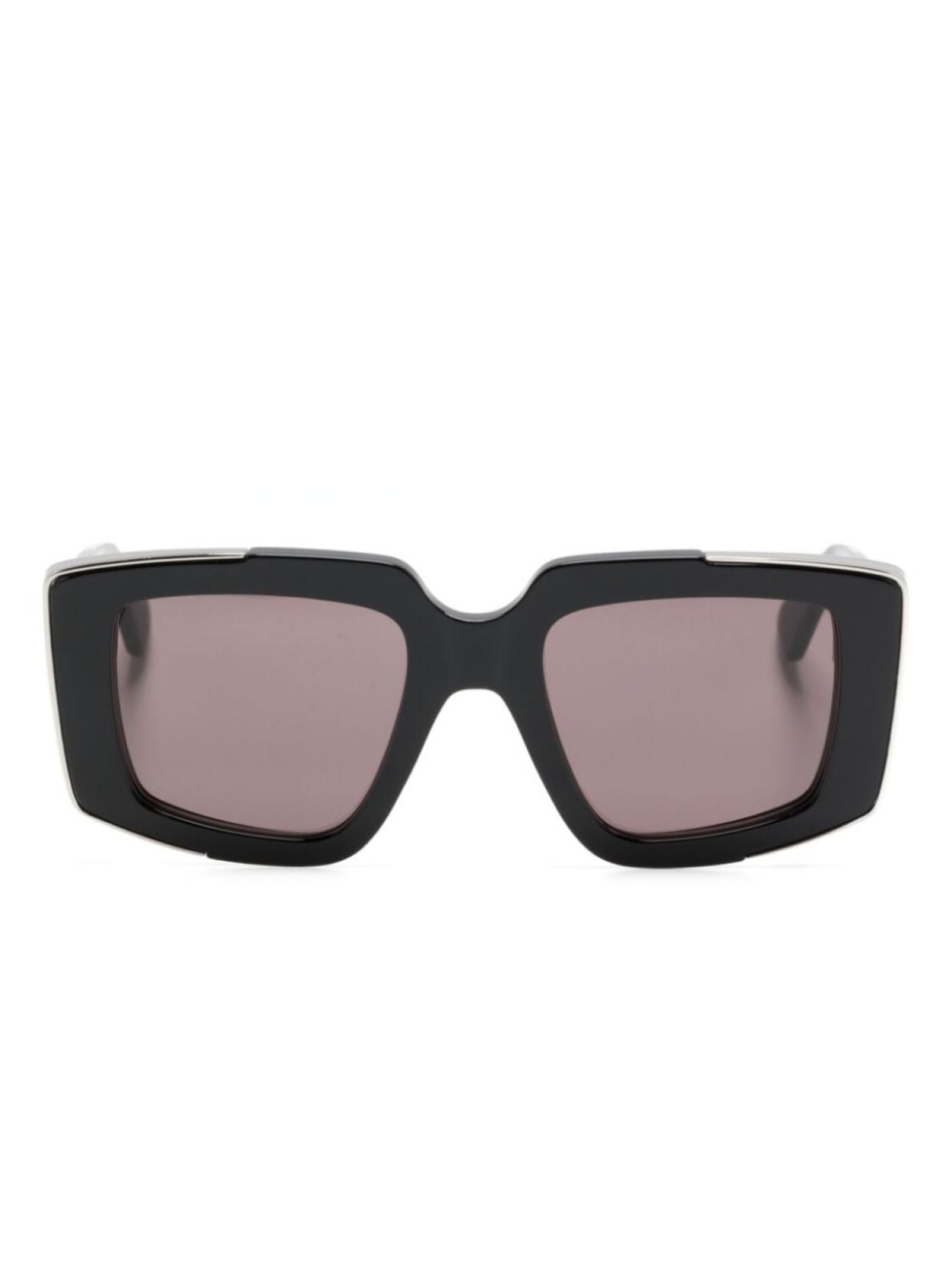 

Alexander McQueen Eyewear солнцезащитные очки в квадратной оправе, черный