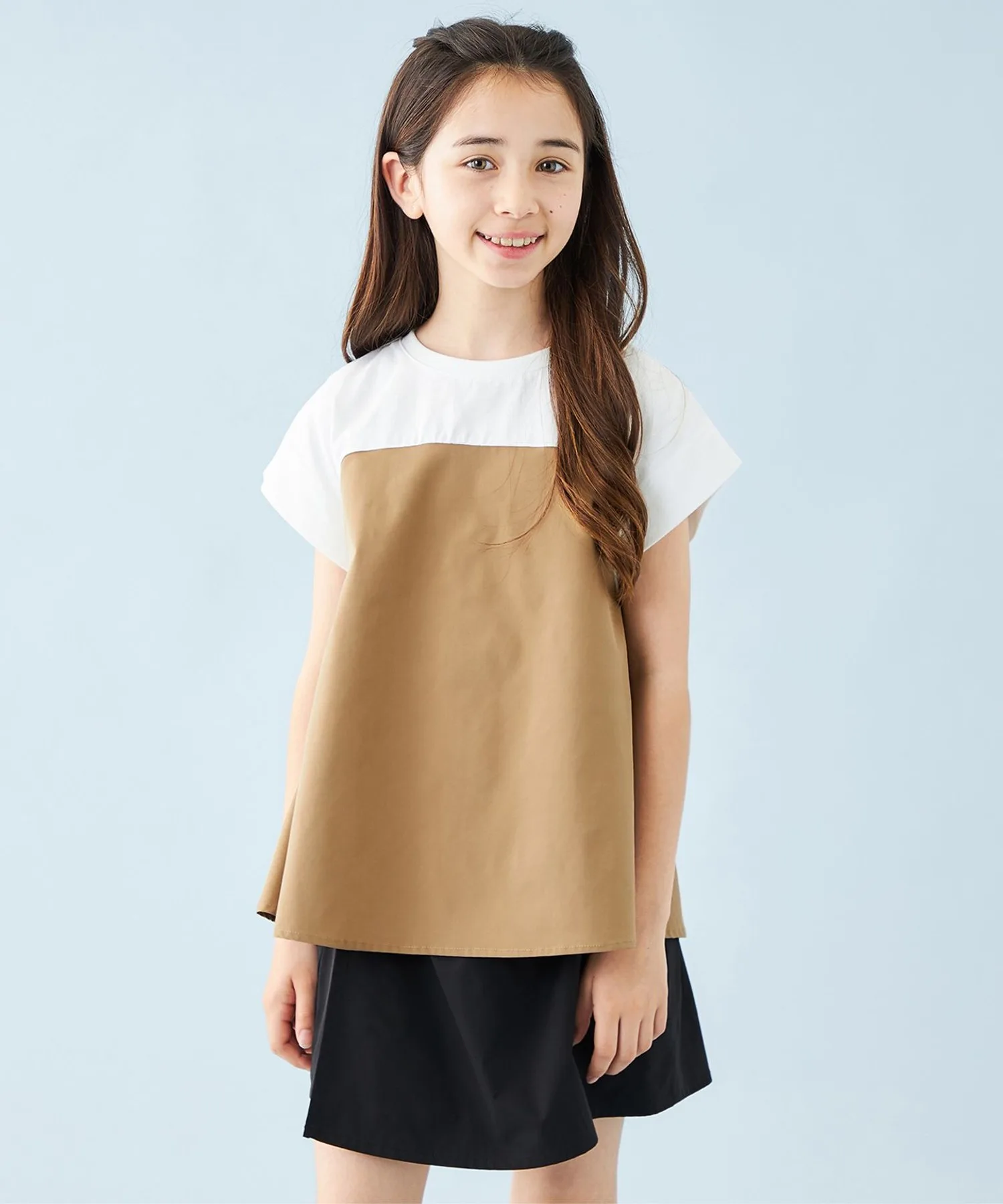Детская футболка комбинированная с тюлем UNFILO Assort beige