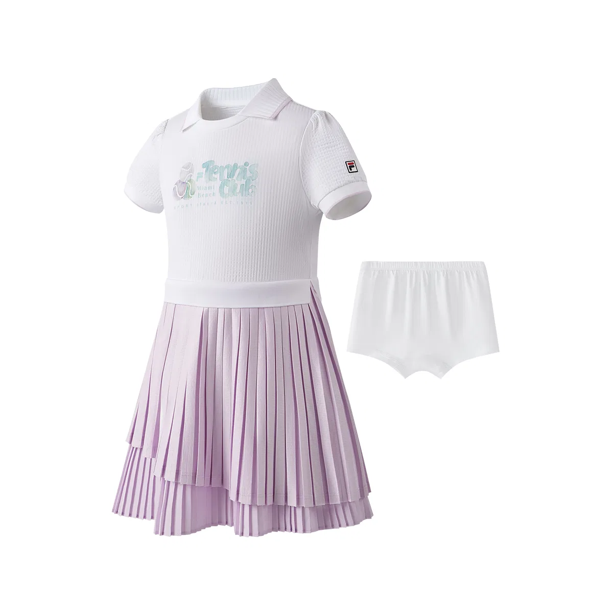 Трикотажное платье PERFORMANCE FPH Jade White Kids' FILA KIDS