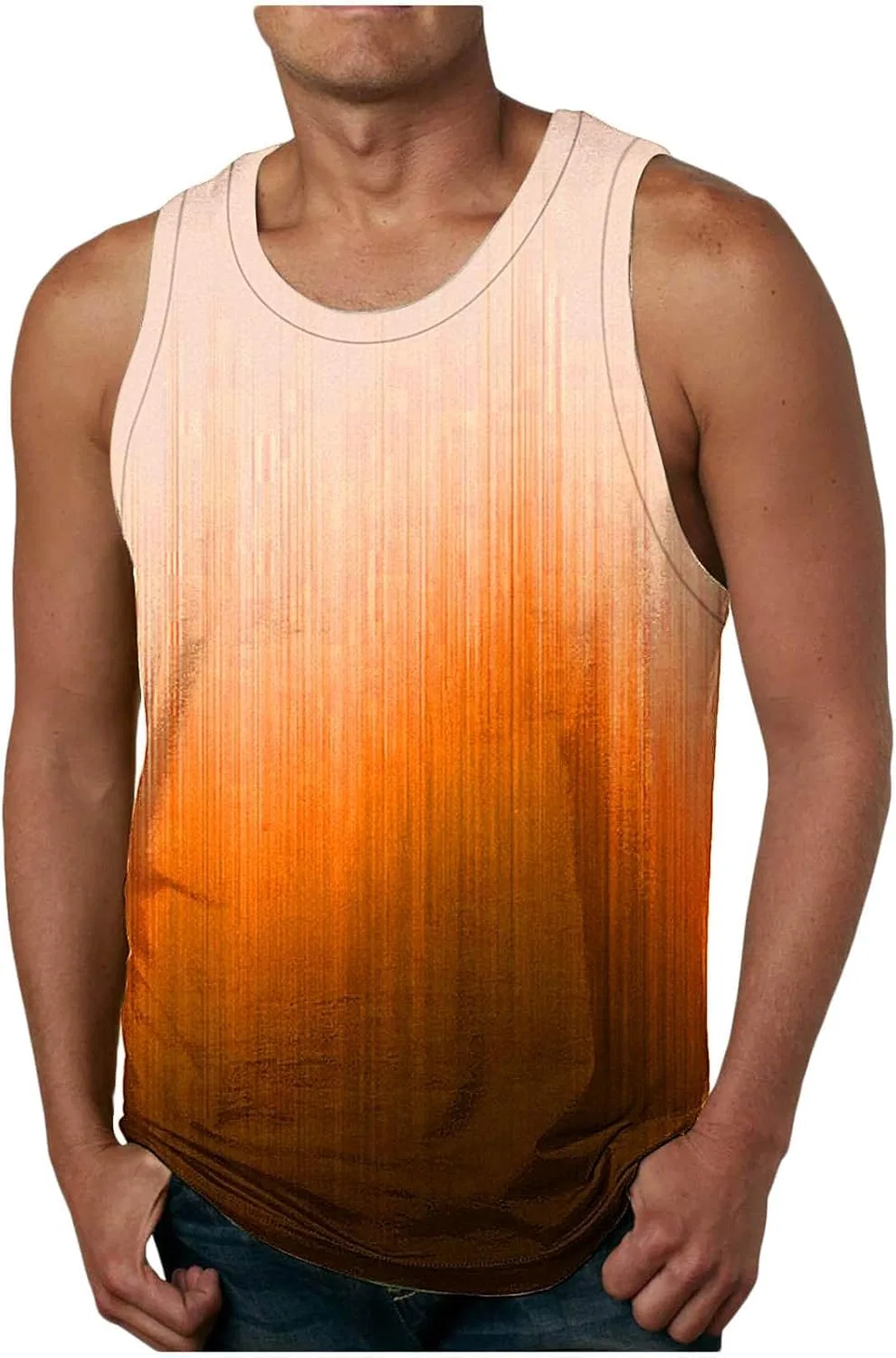 Мужской топ для тренировок Gradient Active Running Tees Orange