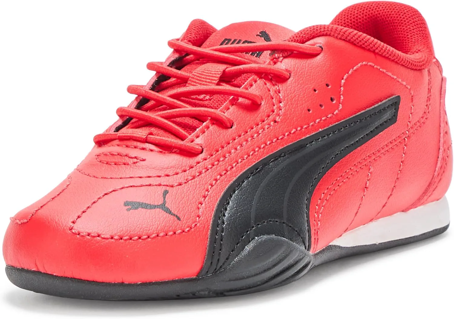Кроссовки PUMA унисекс для детей с альтернативной застежкой, красный/черный