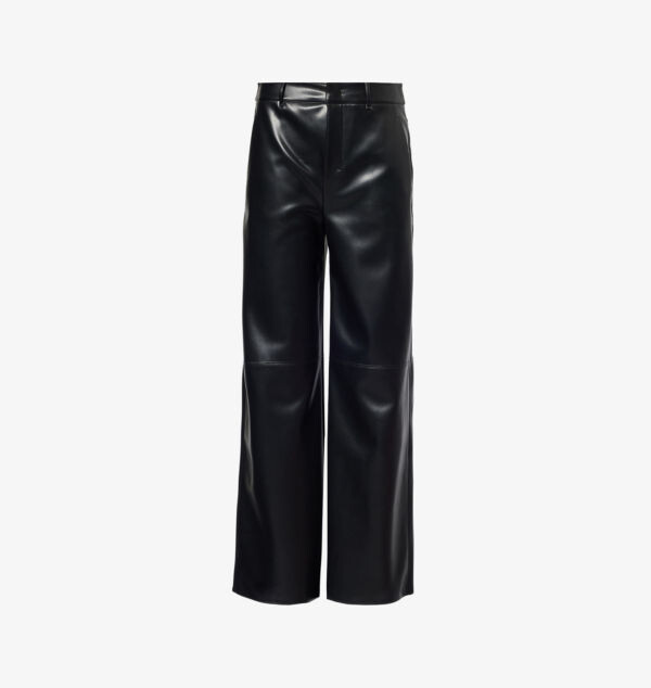 

Широкие брюки Storia из искусственной кожи с покрытием S Max Mara, черный