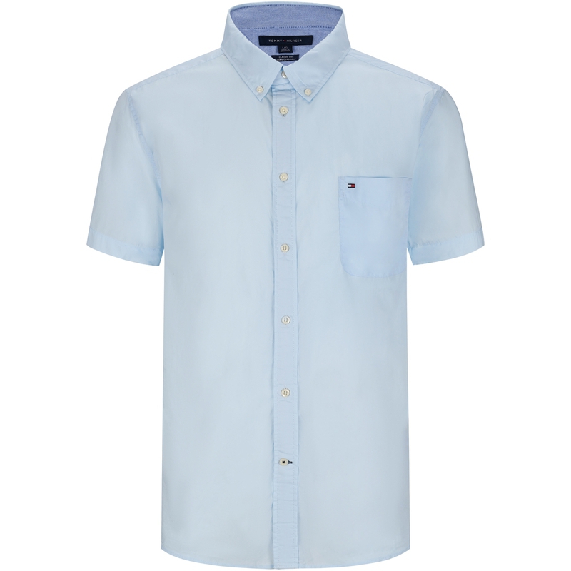 

Футболка мужская небесно-голубая Tommy Hilfiger, небесно-голубой 450