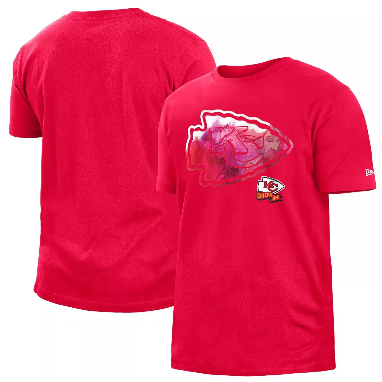 

Мужская красная футболка Kansas City Chiefs 2022 Sideline Ink Dye New Era, Красный, Мужская красная футболка Kansas City Chiefs 2022 Sideline Ink Dye New Era