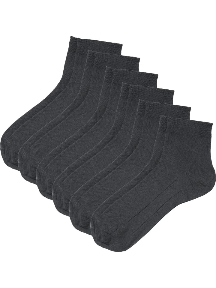 

Носки Erwin Müller Unisex Kurz 6 Paar, антрацит