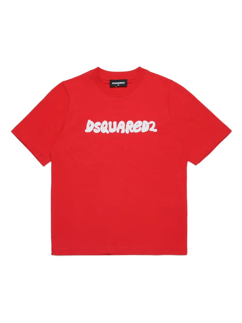 

Футболка с вышитым логотипом Dsquared2 Kids, красный