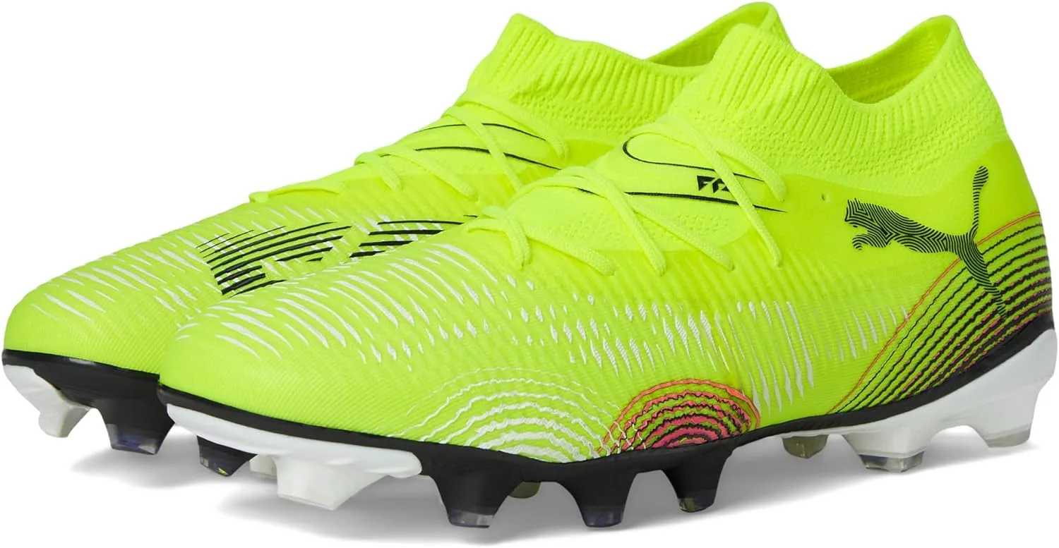 Футбольные бутсы Puma Men's Future 8 Match для твердого и искусственного покрытия, желтый/черный