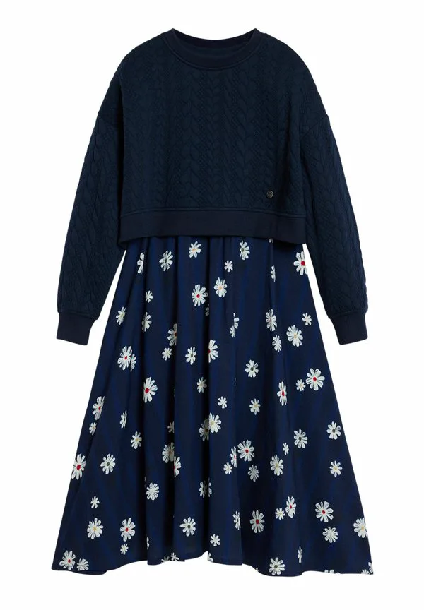 Платье с цветочным принтом Desigual, Blue — фото 4