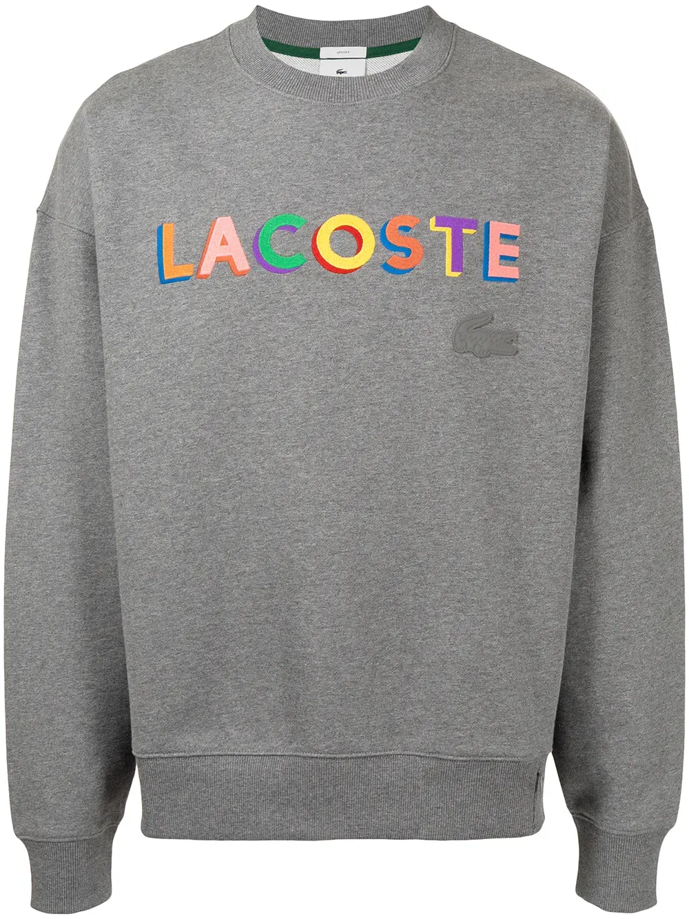 Толстовка Lacoste с логотипом, серая