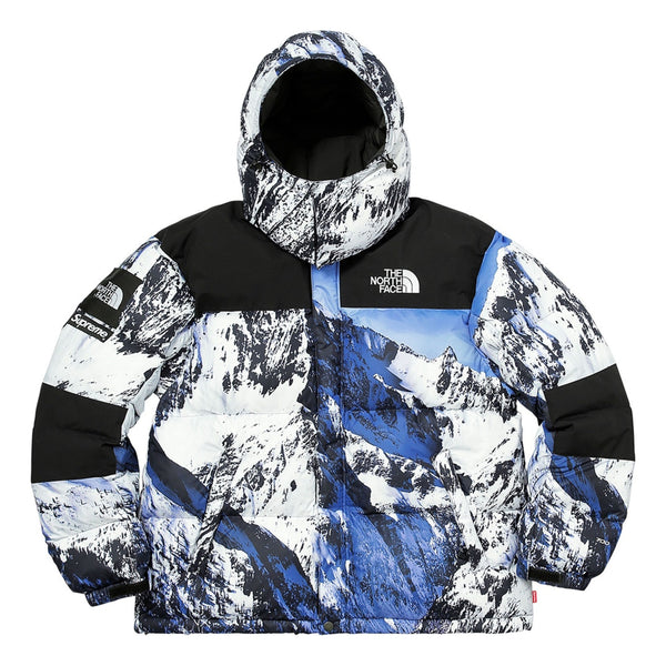 

Куртка x the north face mountain baltoro 700 fill down jacket 'white blue black' Supreme, белый