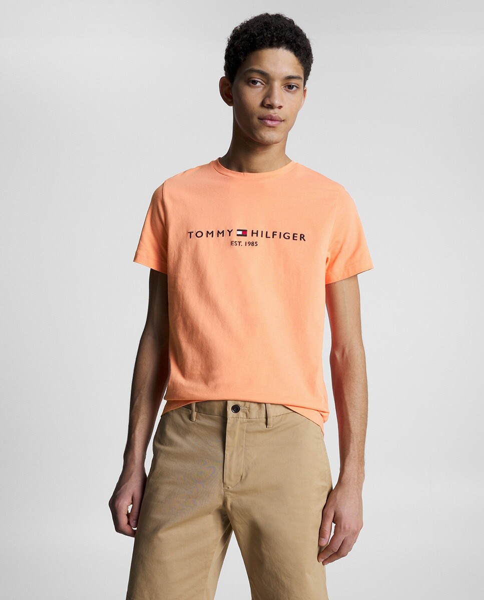 

Мужская футболка с коротким рукавом Tommy Hilfiger, лосось