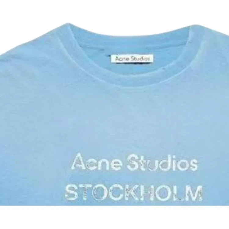 Футболка Acne Studios Glacier Blue — фото 4