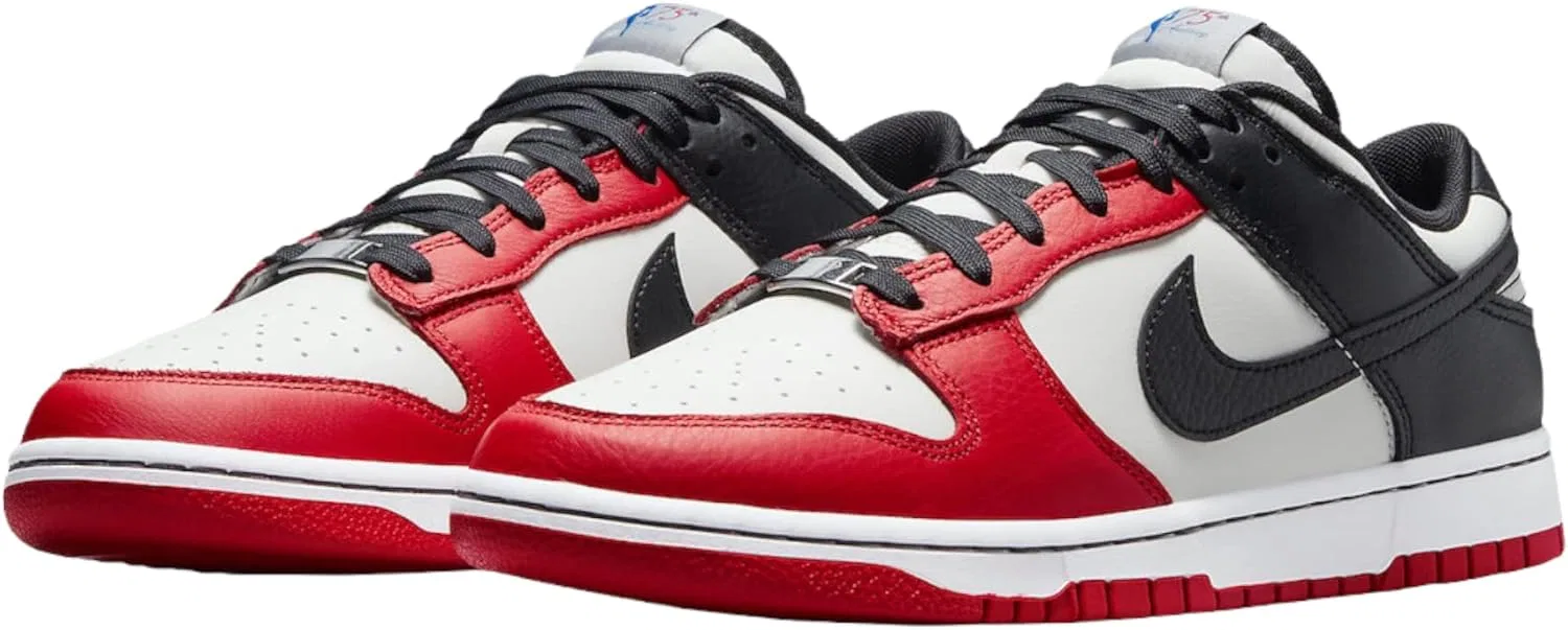 Кроссовки мужские Nike Dunk Low Retro, цвет Vela/Black/Chile Red — фото 3