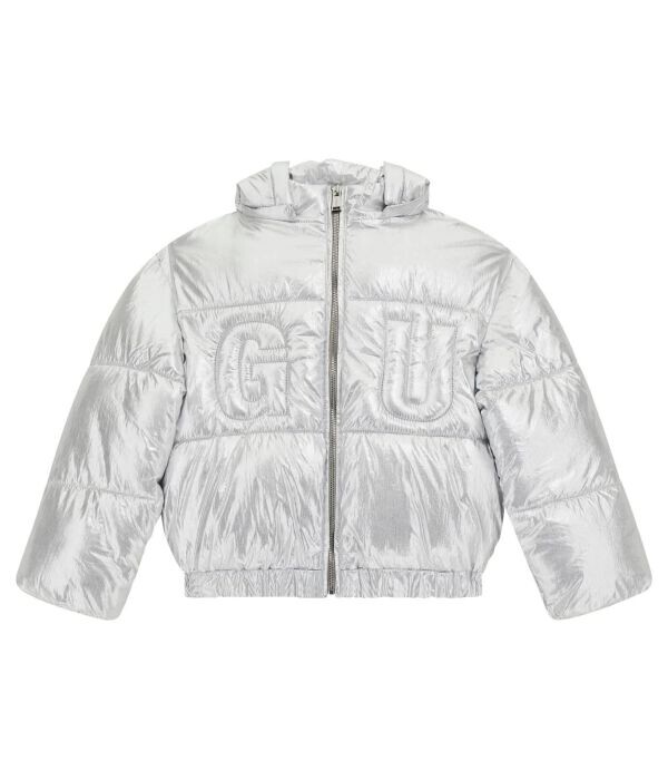 

Куртка детская Guess с вышитым логотипом, серебряный