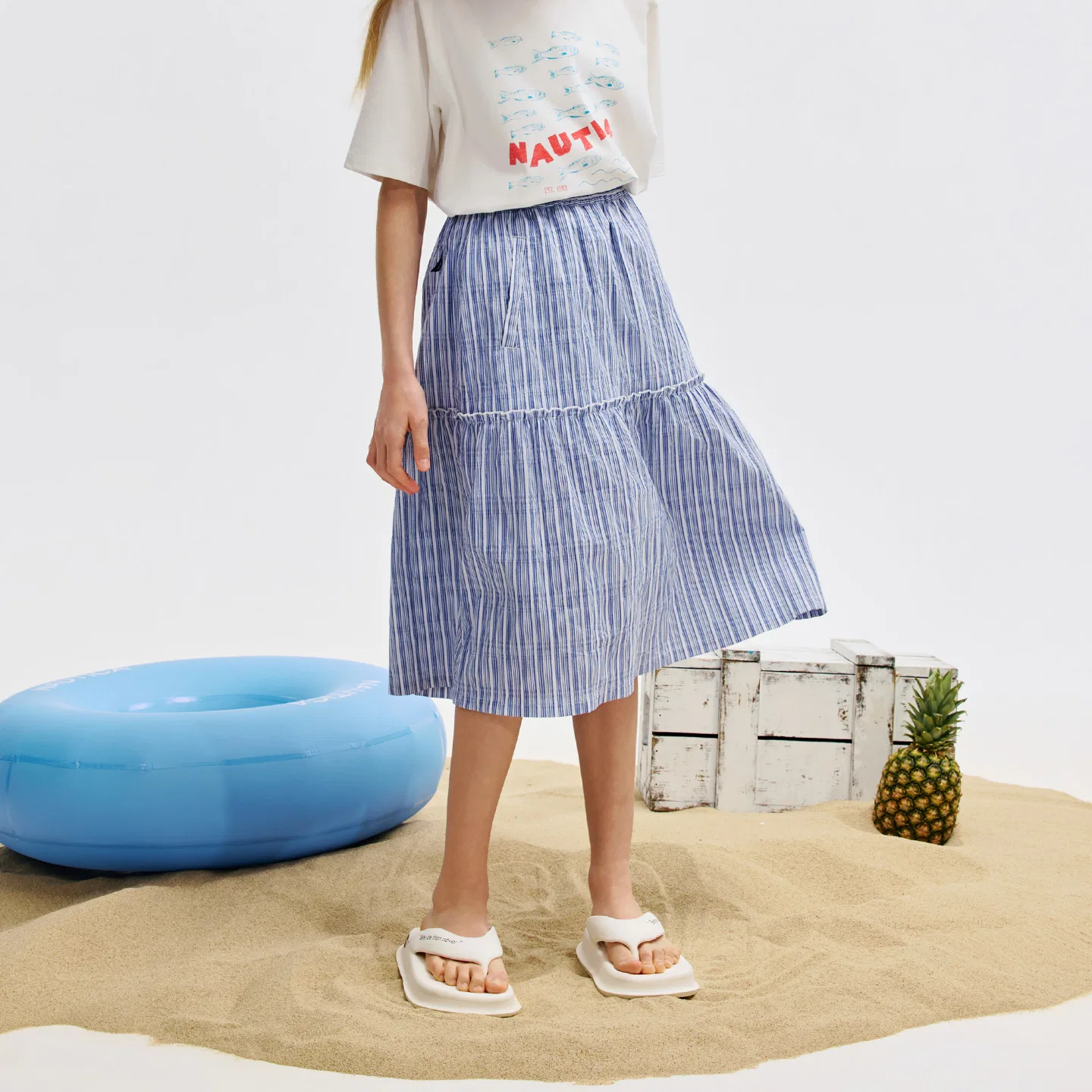Юбка NAUTICA Kids Blue Stripes — фото 4