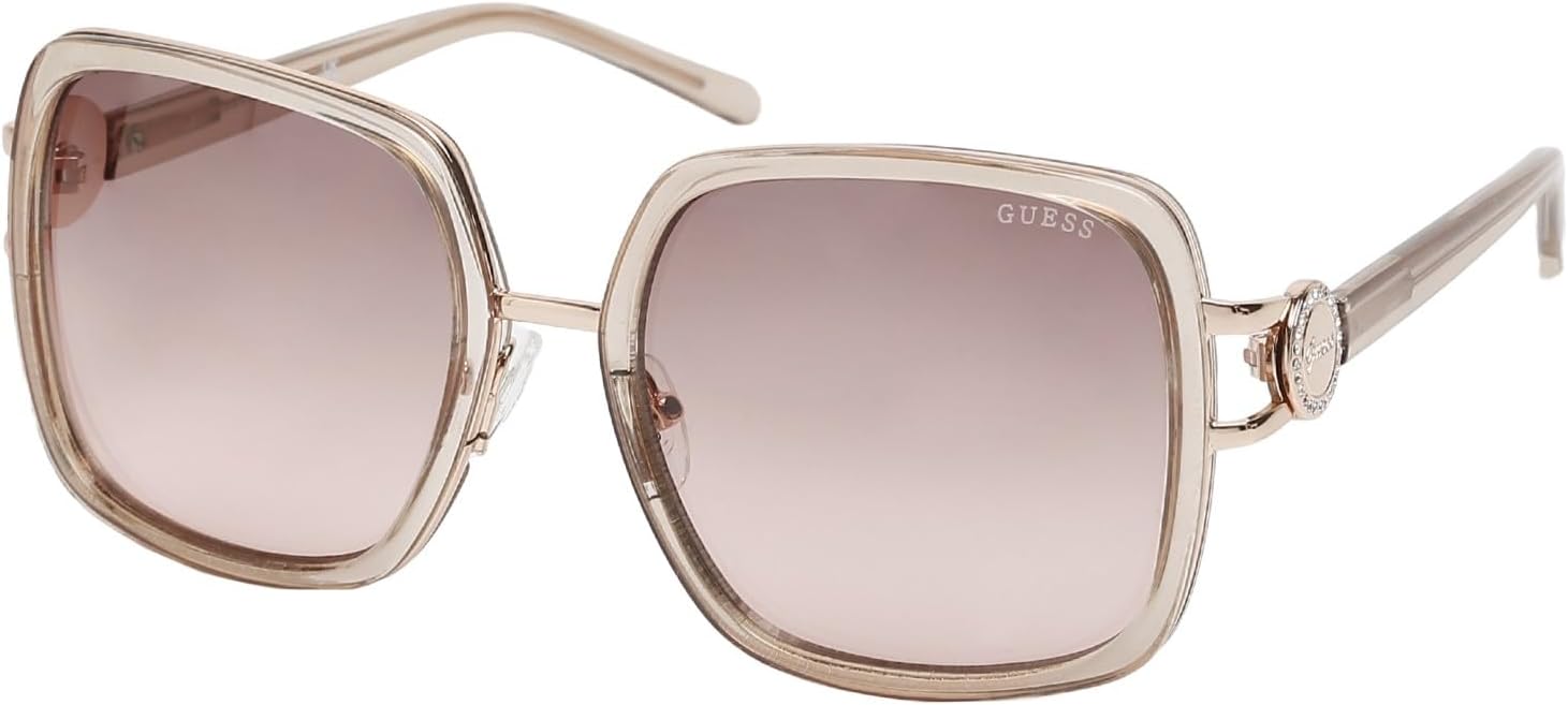 

GUESS женские Gu00180 авиаторные очки, Shiny Beige
