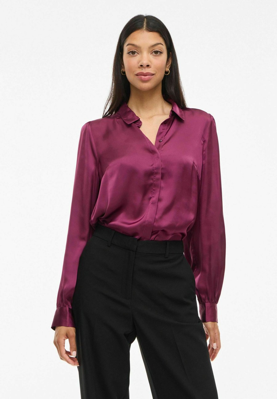 

Блуза VILA VISOFIE LANGARM, Fig/Bordeaux