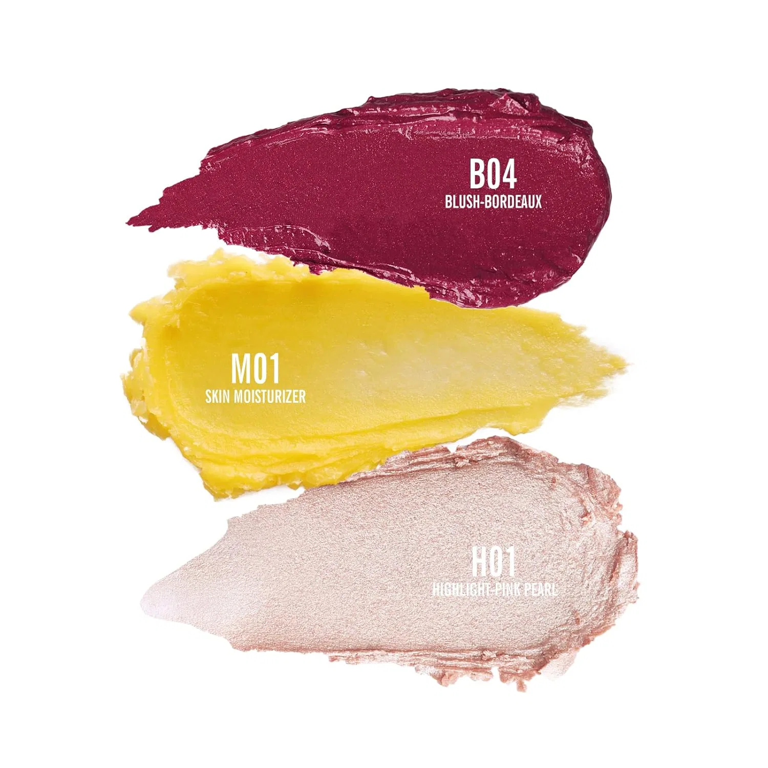 Многофункциональный стик KIMUSE Cream Blush Stick для румян, хайлайтера и контуринга (Luminous Bordeaux Trio) Kimuse, Luminous Bordeaux Trio — фото 3