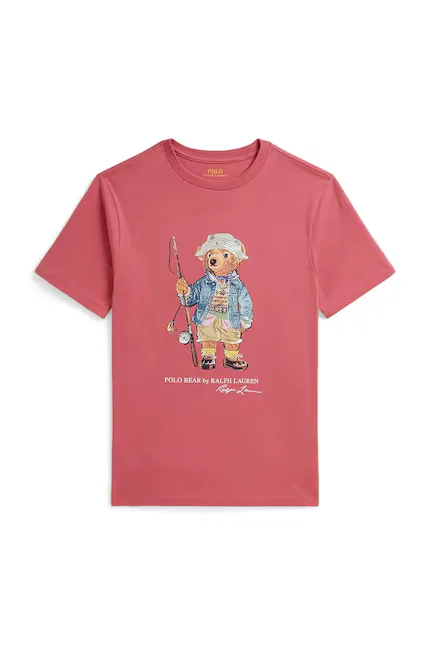 Футболка хлопковая Polo Ralph Lauren, розовый