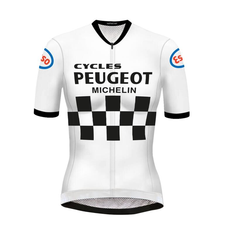

Ретро велосипедная майка женская Peugeot белая - RedTed