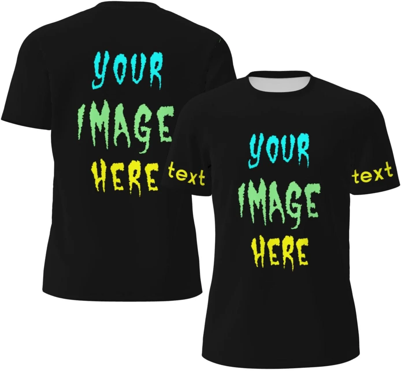 

Футболка Custom для мужчин с фото и текстом