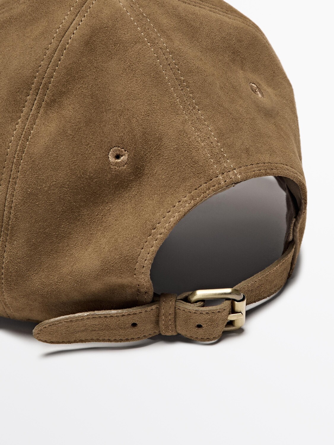 

Кепка из замши Massimo Dutti, коричневый