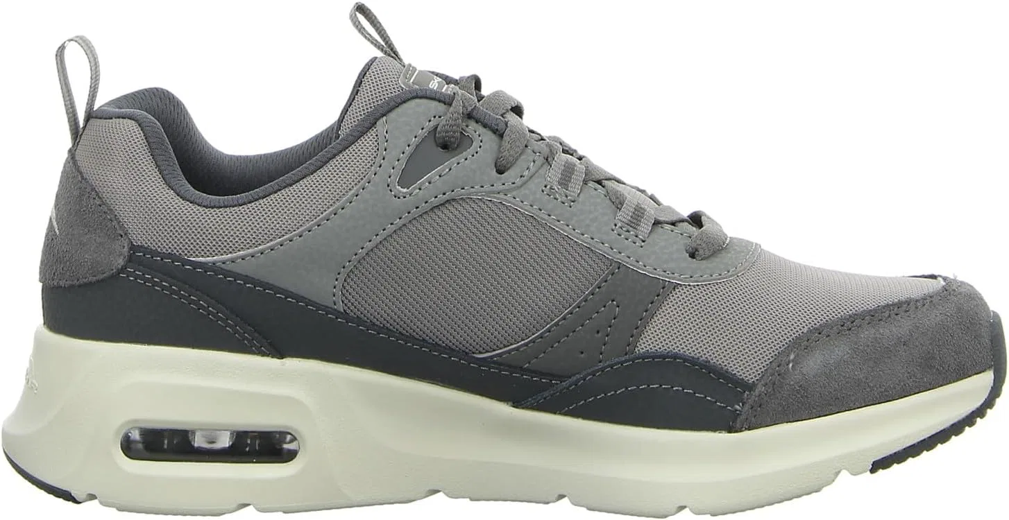Мужские кроссовки Skechers Skech-Air Court Homegrow, Grey Suede Mesh Duraleather Trim — фото 2
