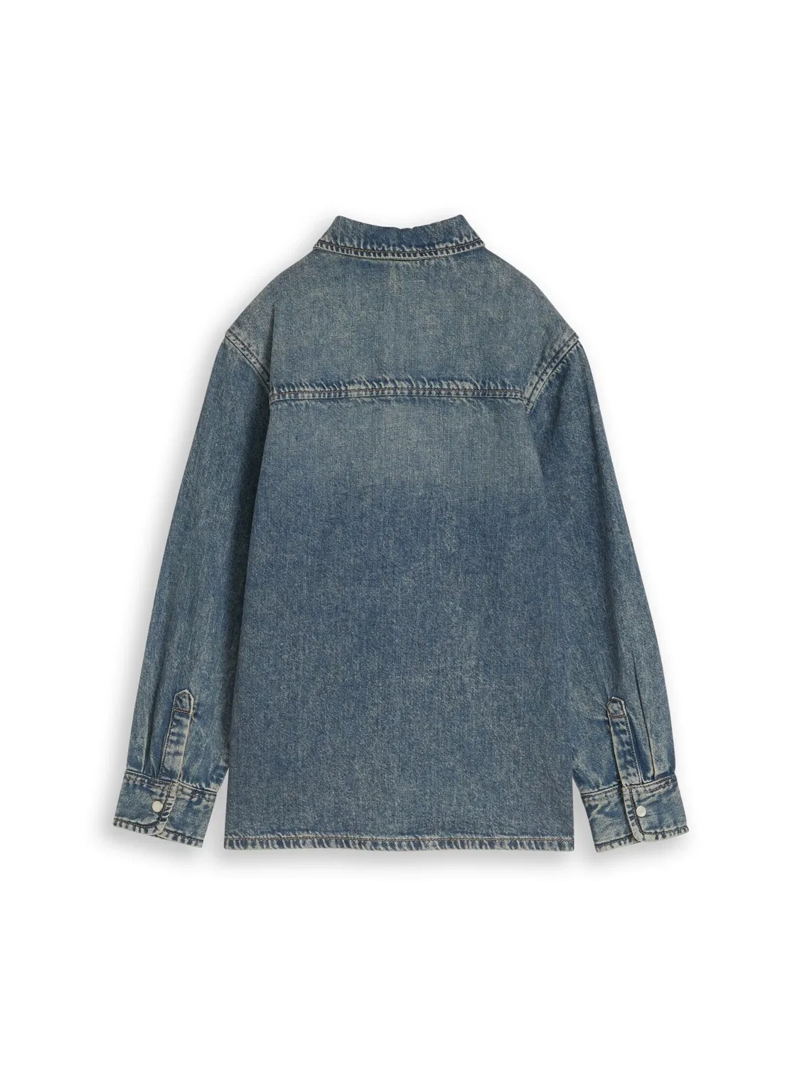 Рубашка на пуговицах стандартного кроя Tom Tailor, Blue Denim — фото 2